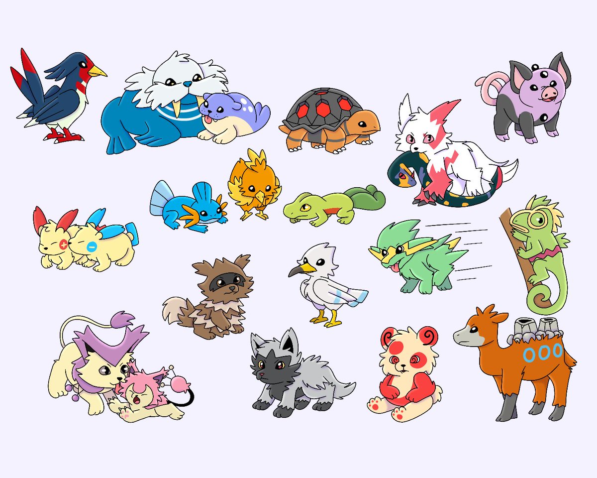 littlesilverjay's tweet photo. pokemon but they're just basic animals lmao https://t.co/M8Cz9Lxlib