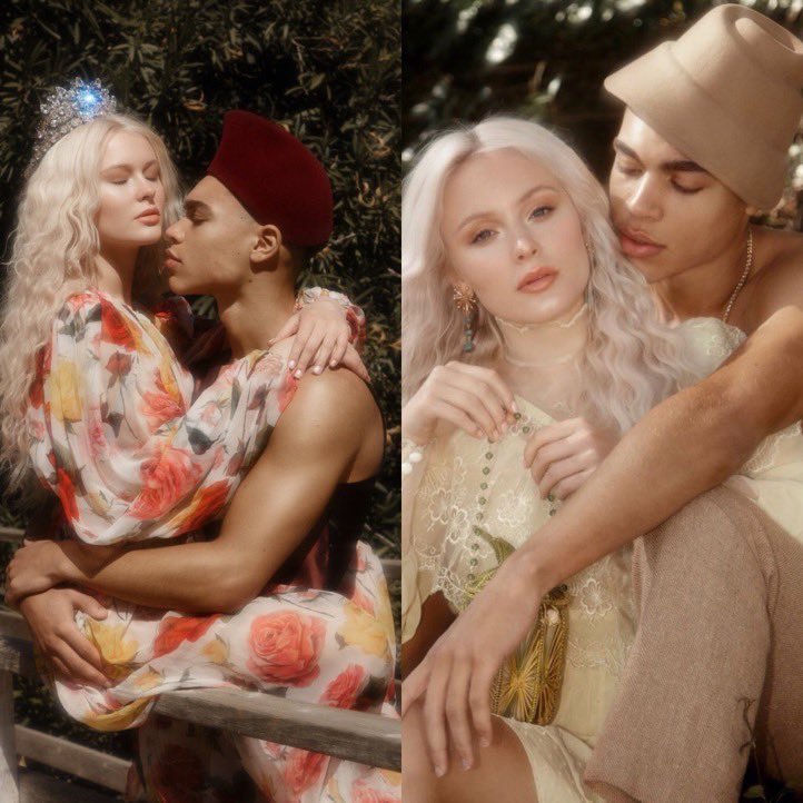 bleachedfrontal's tweet photo. Zara Larsson and her ex Brian for paper magazine (2019) https://t.co/K2KzDGM2VJ