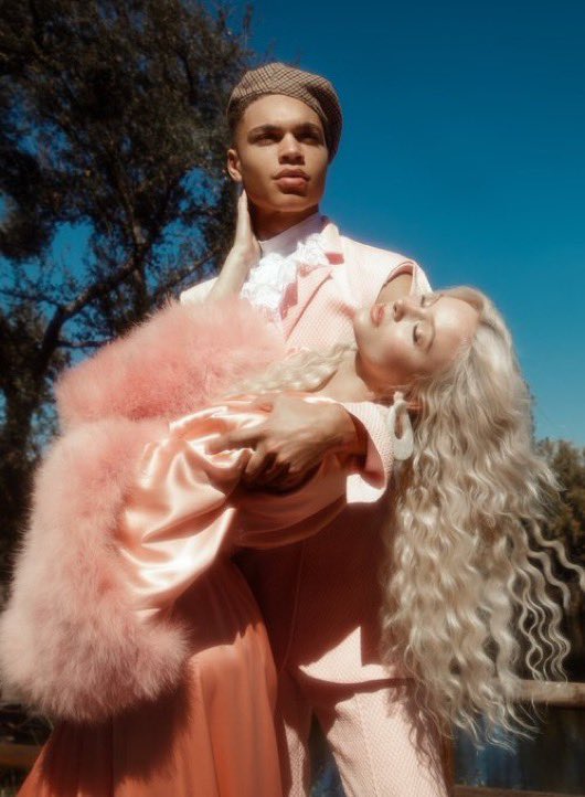 bleachedfrontal's tweet photo. Zara Larsson and her ex Brian for paper magazine (2019) https://t.co/K2KzDGM2VJ