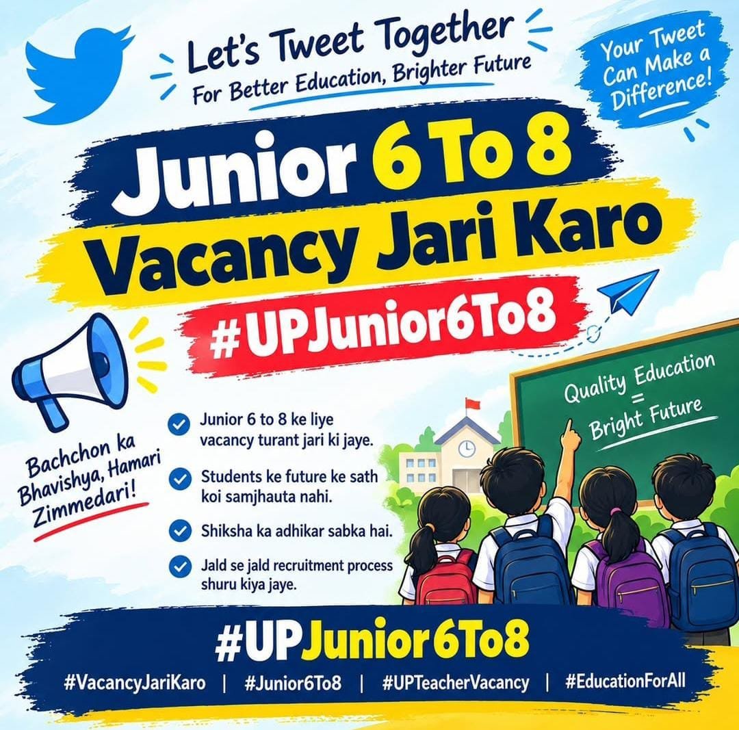 vivekdw91865666's tweet photo. #UPjunior6to8
#40000 
@CM_YOGI_UP @myogiadityanath @basicshiksha_up @upesscprayagraj @thisissanjubjp 
@PrashantK_IPS90 https://t.co/R9ONmE40e3