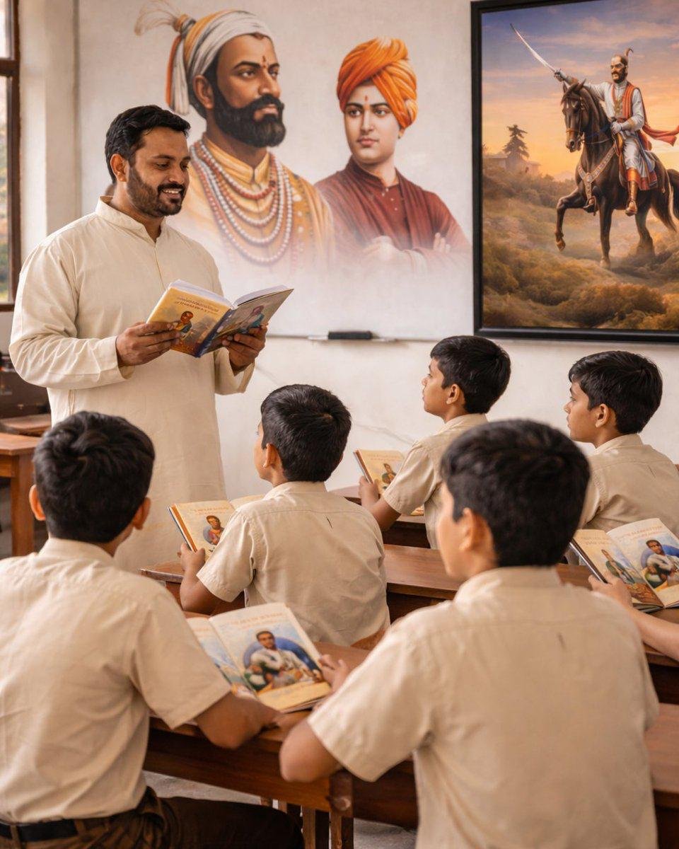 DharmShern98904's tweet photo. @AmdAshram बच्चों को सत्य, न्याय और साहस का महत्व बचपन से समझाना जरूरी है। Sant Shri Asharamji Bapu की प्रेरणा से Bal Sanskar Kendra ऐसे जीवन-मूल्यों का संस्कार दे रहे हैं, जिससे Sanskari Peedhi का निर्माण और #CharacterBuilding मजबूत हो। https://t.co/tGMrO7Fcb1