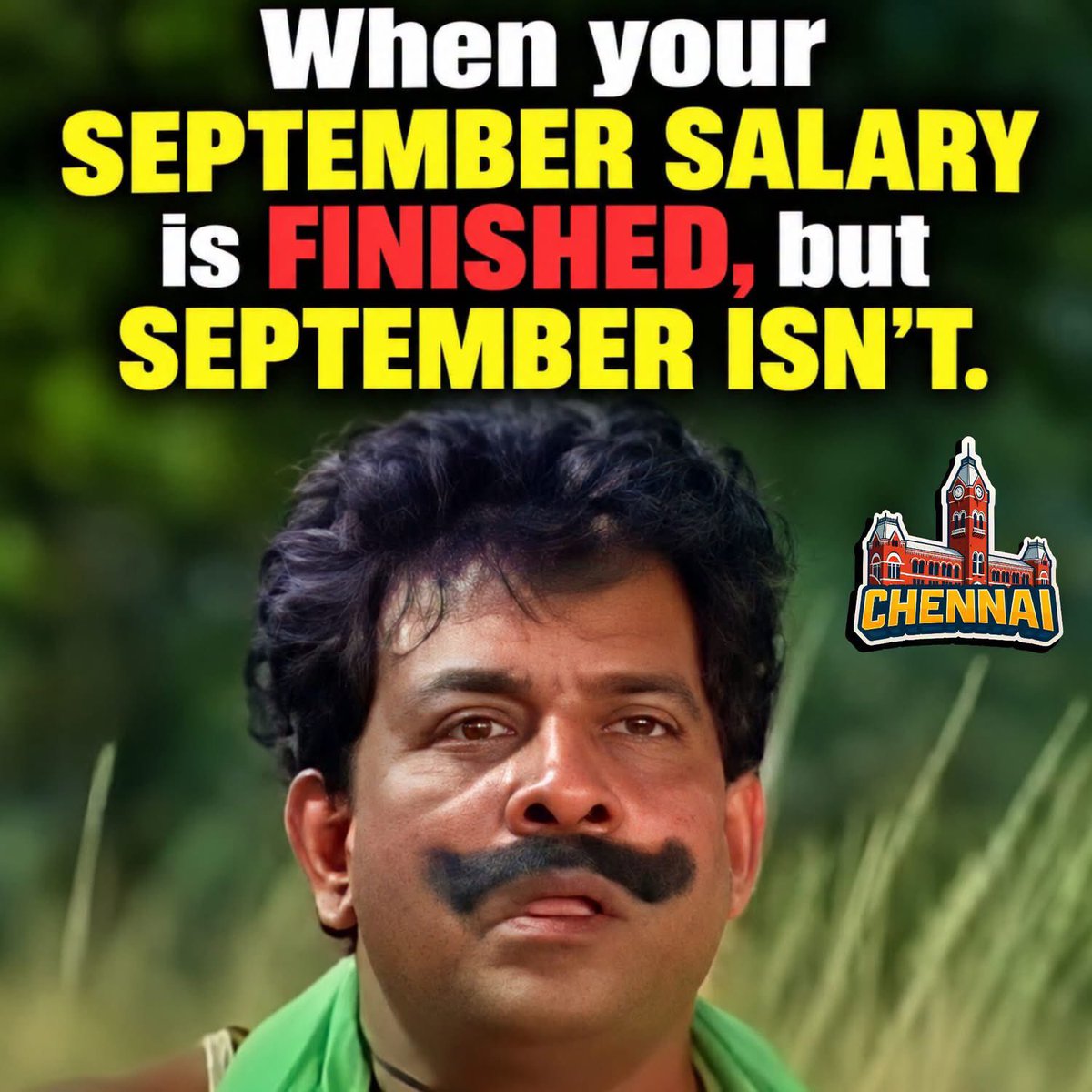 memeschennai's tweet photo. 🙆
#September #SalaryLife #MonthEnd #MiddleClassProblems #SalaryProblems #MoneyMemes #Relatable #Meme #FunnyMemes #IndianMemes #TamilMemes #ChennaiMemes #LifeProblems #Payday #MonthEndMood https://t.co/MvWGGHAGx5