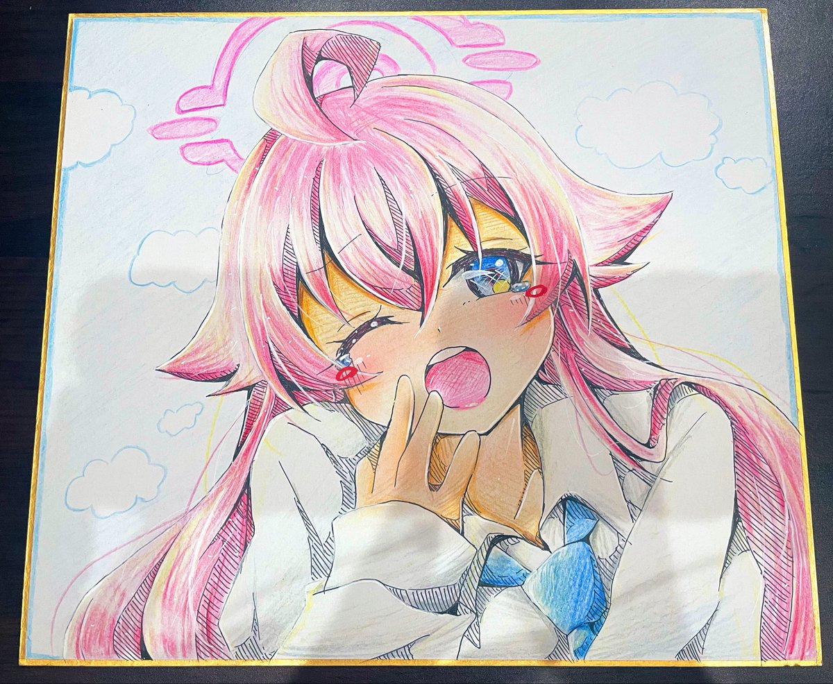 K2S11's tweet photo. ホシノちゃん🫶
#ブルアカ　#にゃすの色紙 https://t.co/x2aK7IOgtO