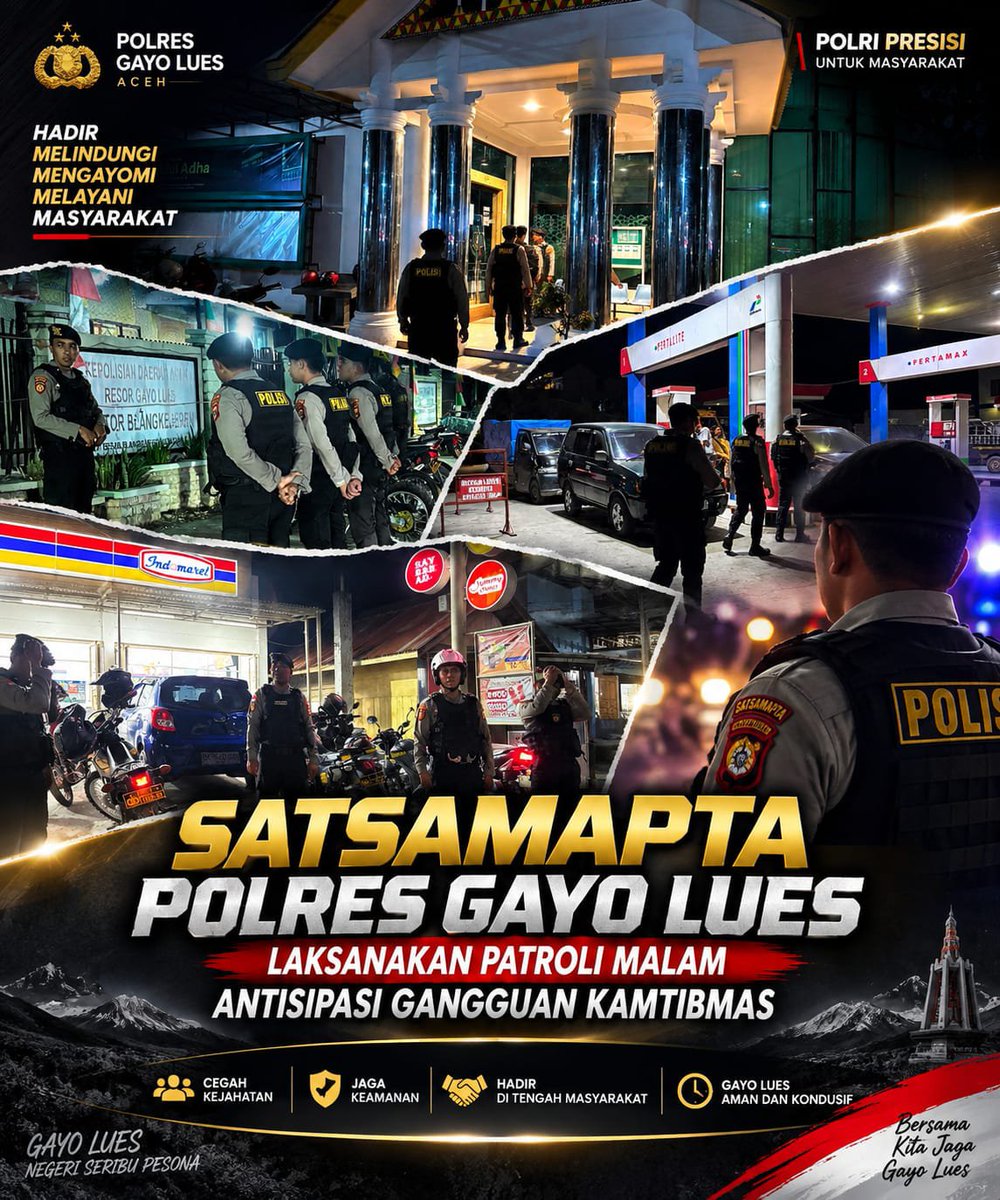 Humaspolresgayo's tweet photo. #poldaaceh #polresgayolues #bidhumaspoldaaceh #divisihumaspolri
#Kapolri
#listyosigitprabowo
#Kapolresgayolues
#Poldaaceh
#poldaacehsiagabencana #bangkitbersamapoldaaceh https://t.co/Me7sEB3dqu