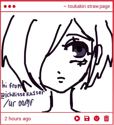 TOUAKJSBCH's tweet photo. STOP WAIT THERE ARE ALL SO CUTE I LOVE YOU ALL IM ACTUALLY GONNA CRY (っ °Д °;)っ

1: MIZI HI AWWWWWW SHE'S ADORBS
2: TOUKAAAA ILY OOMFIE SHE'S SO PRETTYYYY
3: AHHHH KANEKI !!ヾ(≧▽≦*)o TYSM https://t.co/oM4pvyfCFD
