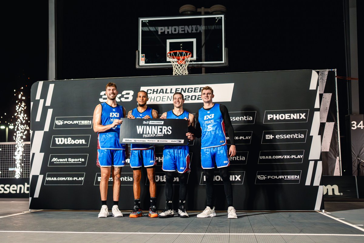 usab3x3's tweet photo. 🌴 Miami are champions at the @FIBA3x3 Phoenix Challenger &amp; earn their ticket to #3x3WTMacau! 

#3x3CHPhoenix https://t.co/2zrhgwjCvm