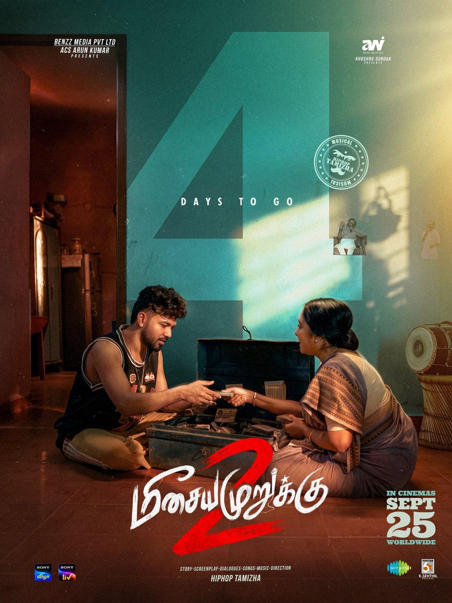 PrakashMahadev's tweet photo. 4️⃣ Days to go for #MeesayaMurukku2 ✌🏼✌🏼

In Cinemas From this Friday 🧨 https://t.co/wCf5JUwier