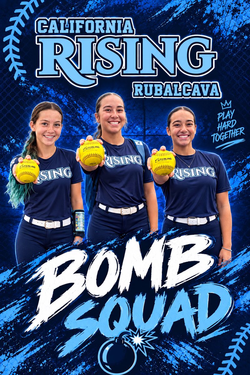 RisingRubalcava's tweet photo. Power isn’t just something you see on the scoreboard — it’s built through the work, the reps, the confidence, and the belief in each other.

These girls are putting in the work and making their presence known every time they step between the lines.  Bomb Squad 🔥🔥🩵💙🥎 https://t.co/nBItGxxtAO