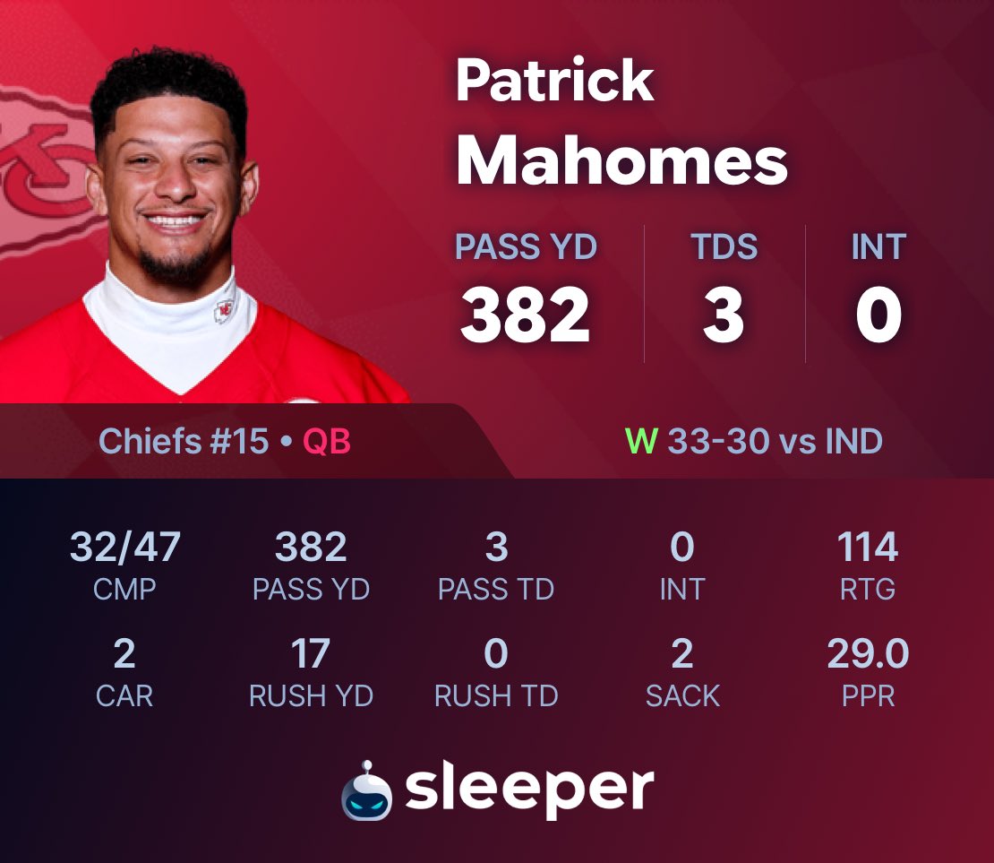 SleeperNFL's tweet photo. feels like 2018 😭 https://t.co/5zis5ncMGr