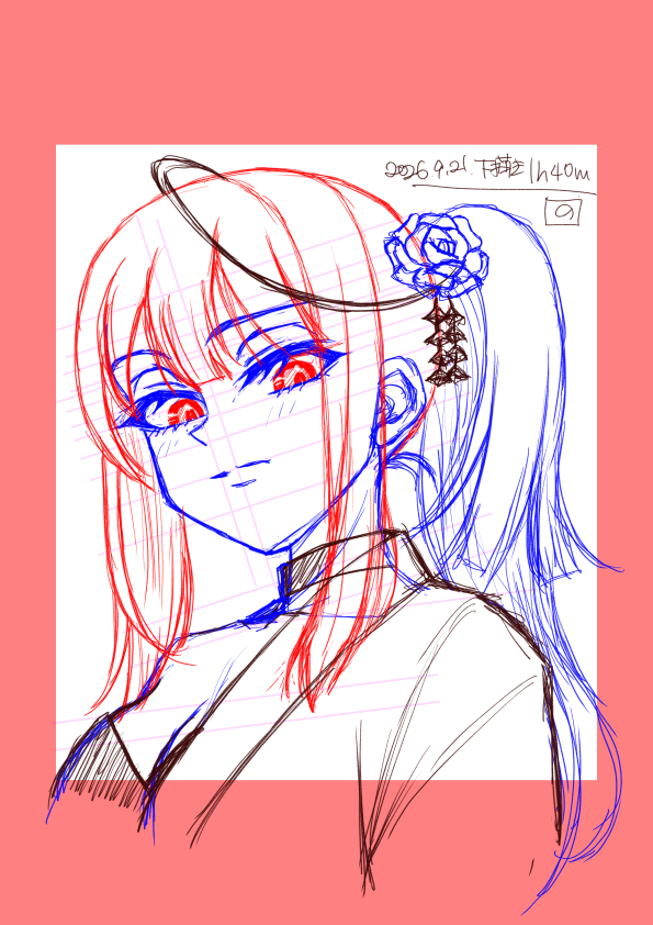 nonchi_2nd's tweet photo. SHT色紙抽選会用下描き(デジタル)終わり。 https://t.co/7WUkchCXWI