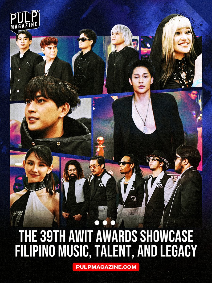 PULPMagazinePH's tweet photo. Last September 15, the 39th Awit Awards showcased Filipino music, talent, and legacy in all its glory.
READ: https://t.co/IVEQ0a9RcNΒ
#AwitAwards #39thAwitAwards #music #PULPMagazine @AwitAwards https://t.co/Eh6TPMf1T8