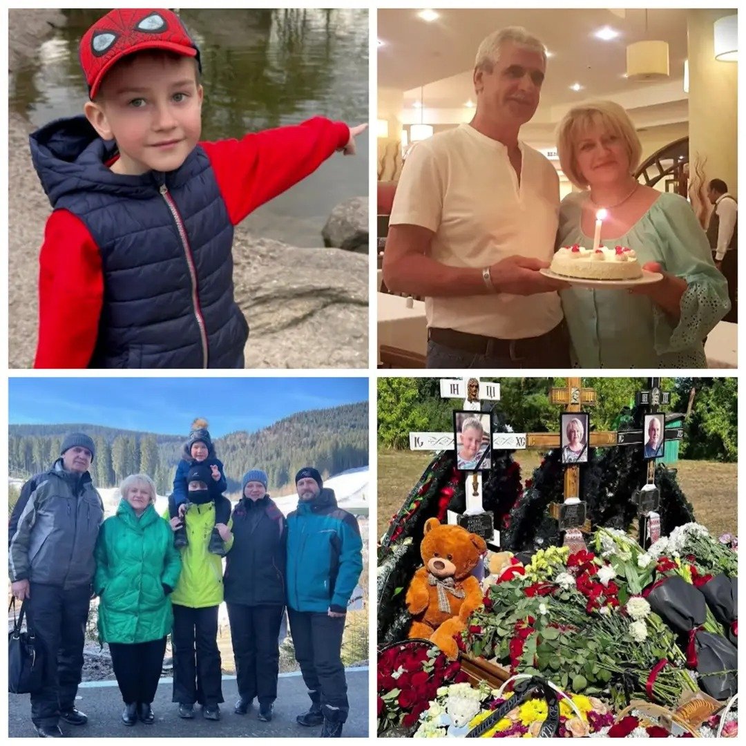 CrimeanVoyager's tweet photo. He survived that hell, but lost everything. Seven Shaheds hit a single house.

Five-year-old Dmytryk burned to death in his bed.

This is not just another tragedy in the news. This is the story of the Kucher family, destroyed by russian drones in a single night.

On August 8, 2026, seven Shaheds struck one private house in the Kyiv region.

At that moment, the grandfather, grandmother, father, mother and two children — 15-year-old Vova and five-year-old Dmytro — were sleeping inside.

The older son went to the bathroom just before the first Shahed struck — and that saved his life.

The parents managed to run outside. But the grandfather and five-year-old Dmytryk remained on the second floor, surrounded by flames.

Then six more strikes followed. The grandfather and grandmother were killed in the yard. And Dmytryk burned to death in his bed.

Oleksandr, the father, survived. He is convinced that seven Shaheds hitting one house was not accidental, but a targeted killing of a serviceman’s family.

“My soul is here. I don’t know how I’ll go on. Forgive me, son. Forgive me.”

At the funeral, Oleksandr begged forgiveness from his five-year-old son and his dead parents. He still believes that his activities were the reason they were targeted — and that he is to blame.

Their neighbor was the last person to see the grandfather and grandmother alive in the yard. He saw the grandfather helping his wife lie down on the ground and holding her hand. A moment later, there was an explosion.

The victims’ eldest grandson, Yurii, learned about the tragedy in Spain at 4 a.m.

His five-year-old brother Dmytryk was the sunshine of the whole family.

The day before the tragedy, their grandmother told him words that would prove tragically prophetic:

“It flies so much here that you think every day could be your last.”

Oleksandr does not want his family to become dry statistics — “three killed, including one child.”

He wants the world to see their names and faces. He dreams of rebuilding this place and planting trees: a walnut tree where his father died, a magnolia for his mother, and something flowering for Dmytryk.

He tells everyone:

“Live the way you would want Dmytryk to live.”

He lost everything in a single night.

But as long as we remember their names, they are still alive.