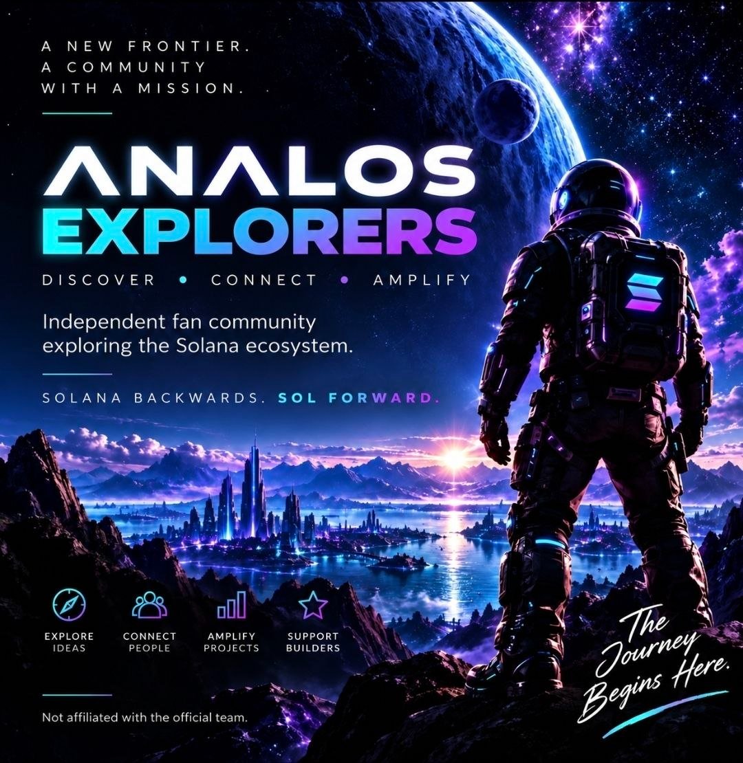 AnalosFans's tweet photo. MONDAY FIELD NOTE

Field observation #01:

The Solana trenches never sleep.

New narratives appear. New memes emerge. Communities form. But the ones that keep showing up every day are the ones worth watching. 👀

That’s the energy behind $ANALOS.

🐕 Community-driven
⚡ Solana-native
🔥 Built around the meme culture
🚀 Still putting in the work

No chasing candles. No empty promises.

Just keep building, keep pushing, and keep the $ANALOS community moving forward.

Field note closed. Back to work. 🫡

$ANALOS | Solana