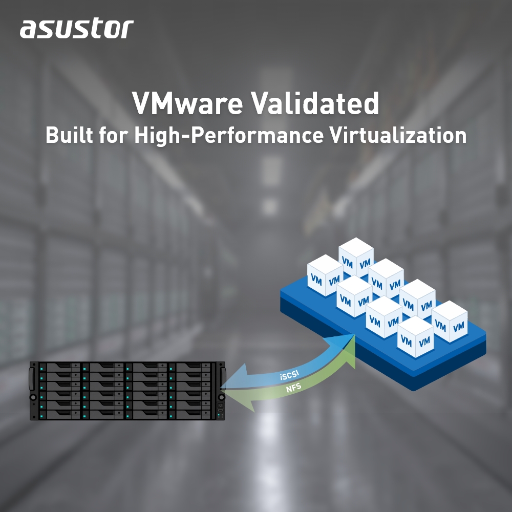 ASUSTOR's tweet photo. 🚀ASUSTOR NAS has passed official VMware compatibility validation to deliver stable, high-performance storage for VMware vSphere! ✅

👉 Learn more here: https://t.co/lYE5mnZySu
For any questions, please contact: inquiry@asustor.com https://t.co/5RjFRJiC1A