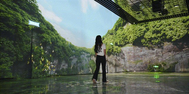 VanessaMasiy's tweet photo. Loving the immersive art exhibit tonight—layers of light u0026 sound that made my heart race, what a magical escape!， https://t.co/w0cVvjVhIf