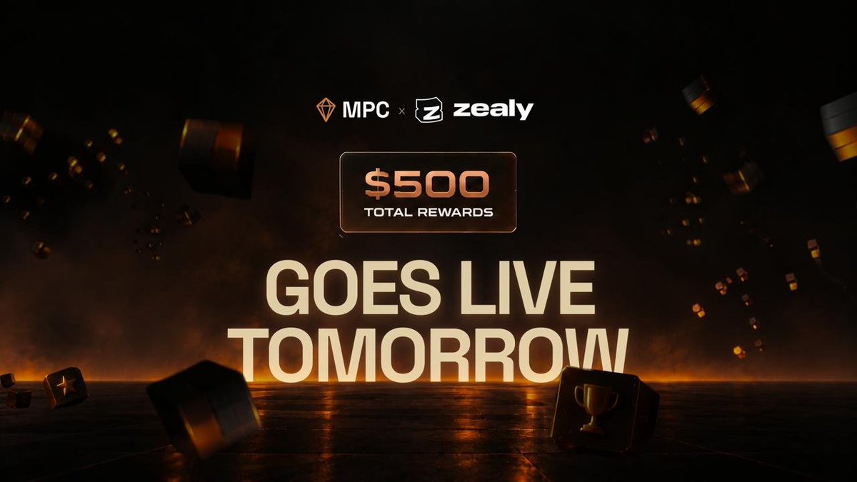 MPC_Global_X's tweet photo. 🚨 THE WAIT IS ALMOST OVER!

The MPC × @zealy_io Campaign goes live tomorrow at 6:30 UTC. ⛏️

There will be 22 winners in total, including the top leaderboard performers and random winners selected from participants, making the campaign even more exciting.

The full reward structure and all quests will be revealed tomorrow when the campaign goes live.

🔗 https://t.co/ksx8SAbTX4

Set your reminders and get ready! 🚀

#MPC #Zealy #Zealycampaign #Zealyrewards
