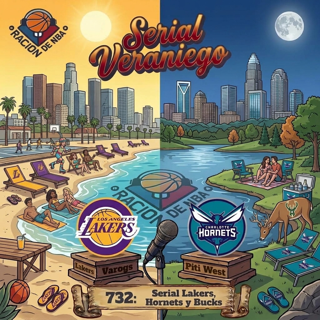 Racion_de_NBA_J's tweet photo. 🔊#RaciondeNBA Ep.732 - Serial Lakers, Hornets y Bucks

+ 📰 Calderón,Kawhi,Ausar, Keyonte...
+ 🏝️ LAL x @varogs ,CHA x @Piti_West + MIL
+ 📩 

🍏 Apple https://t.co/1bhpCEkk3y 
🍊 ivoox https://t.co/mBBB9Kq7IH
📺 YouTube https://t.co/cICk6oisht
🥝 Spotify https://t.co/XUrKCCEGij https://t.co/SWgF6ZDl7L
