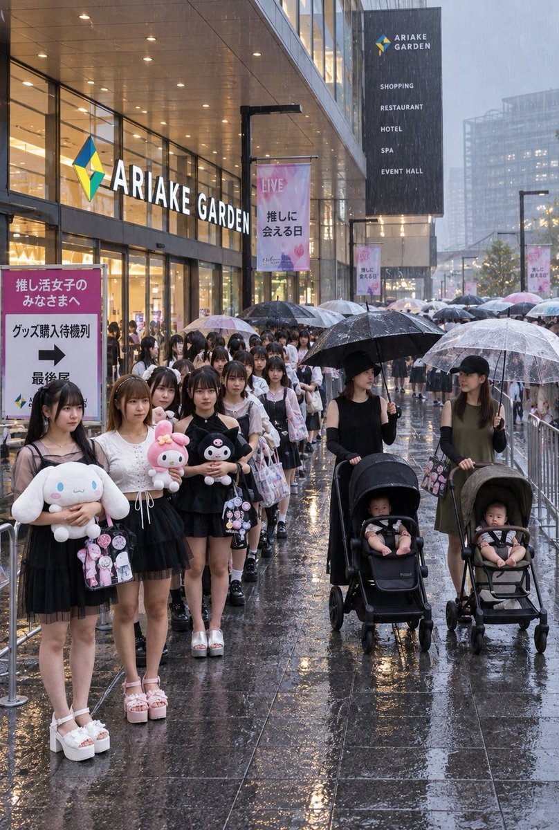CEO_dad_K_sub's tweet photo. ←台風の影響に関係なく推し活してる女性

→台風の中、子供にシルバーウィークを楽しませるため外出してる母親

どちらが女として格上かは一目瞭然 https://t.co/PZn3TcGLmc