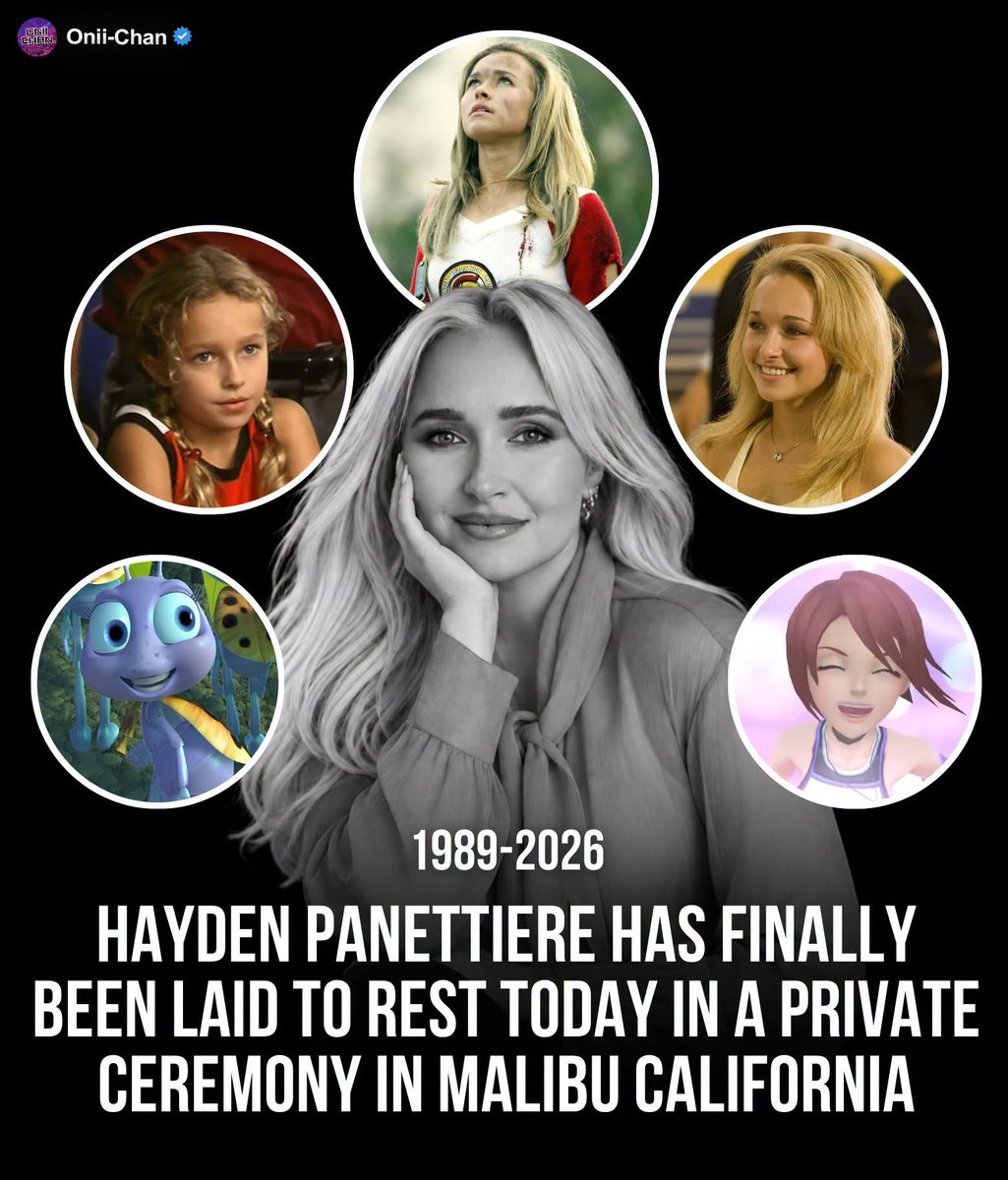 oniichanph's tweet photo. Hayden Panettiere’s final farewell brought together the people who knew her best ❤️

Hayden Panettiere spent almost her entire life in front of an audience. This weekend, the people who knew her beyond the screen gathered quietly to say goodbye. 

One month after her passing at 36, roughly 150 friends, family members and former co-stars gathered in Malibu for a private celebration of life, with Connie Britton, Charles Esten, Ruby Rose and others among those honoring her. The coastal location reflected Hayden’s longtime love of the ocean, and the memorial included personal tributes, music and a release of doves.

For millions of fans, she grew up alongside them: Dot in A Bug’s Life, Kairi in Kingdom Hearts, Claire Bennet in Heroes, Juliette Barnes in Nashville, Sam in Until Dawn and so many roles in between.

Hayden spent a lifetime becoming different characters for us. In Malibu, those closest to her simply remembered Hayden.

Rest peacefully ❤🕊️
