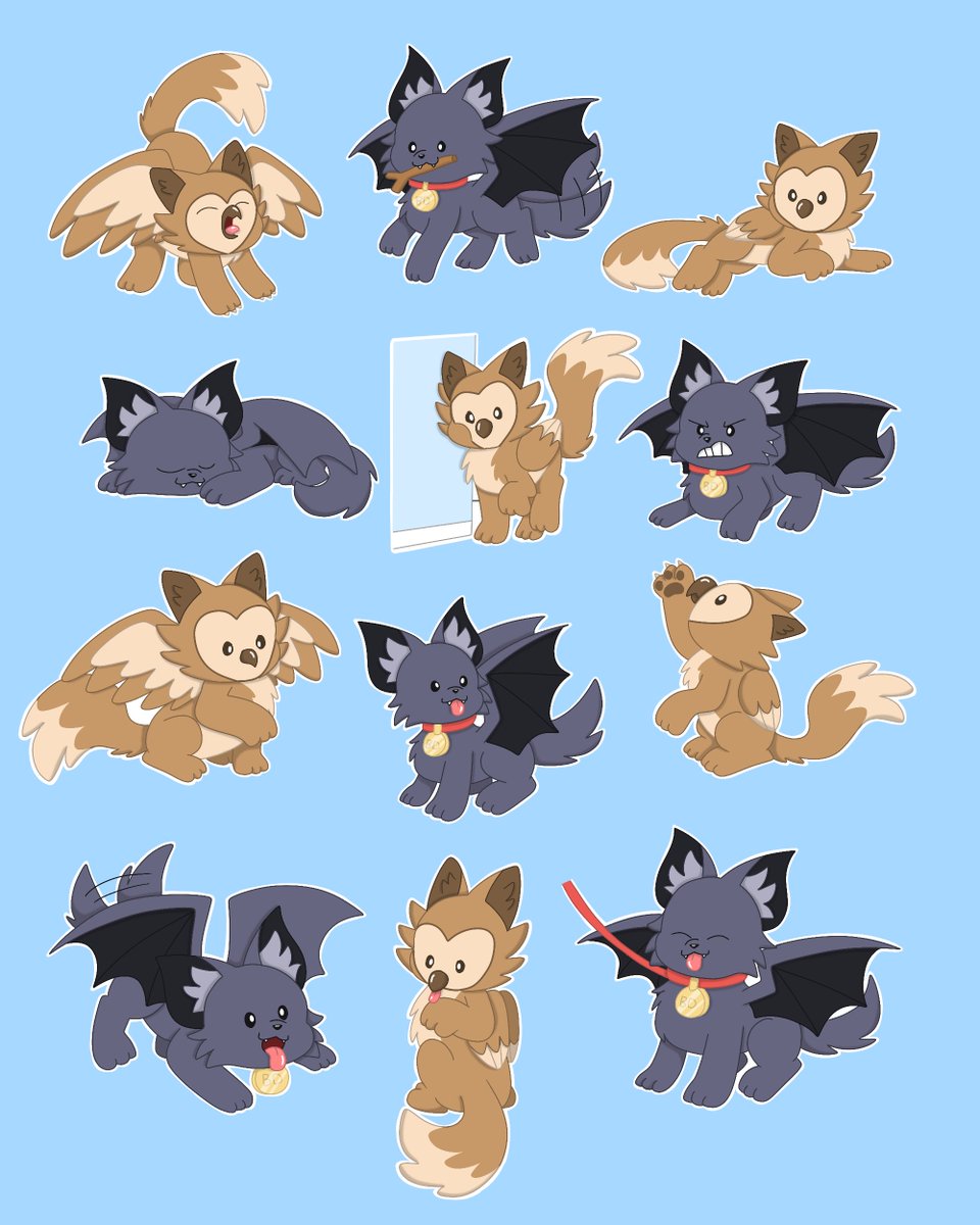 littlesilverjay's tweet photo. okay but bats are kinda dog like and cats are kinda owl like so what if there was a batdog and an owlcat https://t.co/tvVNTQ7BYh
