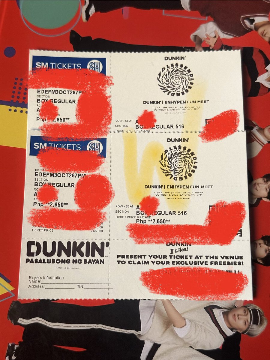 proxywoopy's tweet photo. 𑣲⋆ wts / lfb / ph / for sale / selling
ִֶָ🪽་༘ endless dunkin enhypen funmeet
— box regular for 6k each!
• complete inclusions
tags: moa arena fun meet fanmeet fan meet philippines ticket tix
dm for complete details or offers!
#DunkinPH_ENDLESS #ENDLESSFunMeet #ENHYPEN https://t.co/UNGLDSm5Jd