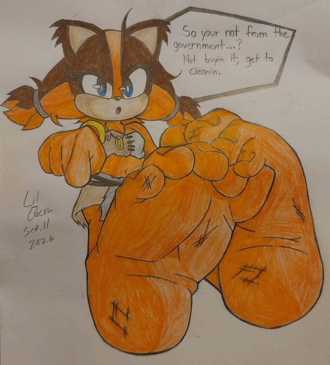 BaconSugarGamer's tweet photo. Fuckit I'm gonna be making more art so here's everything I drew since...uh I started posting feet XD.

@PANettou your welcome ^^

#SticksTheBadger #Pokémon #KillLaKill https://t.co/soVRLPJDIJ
