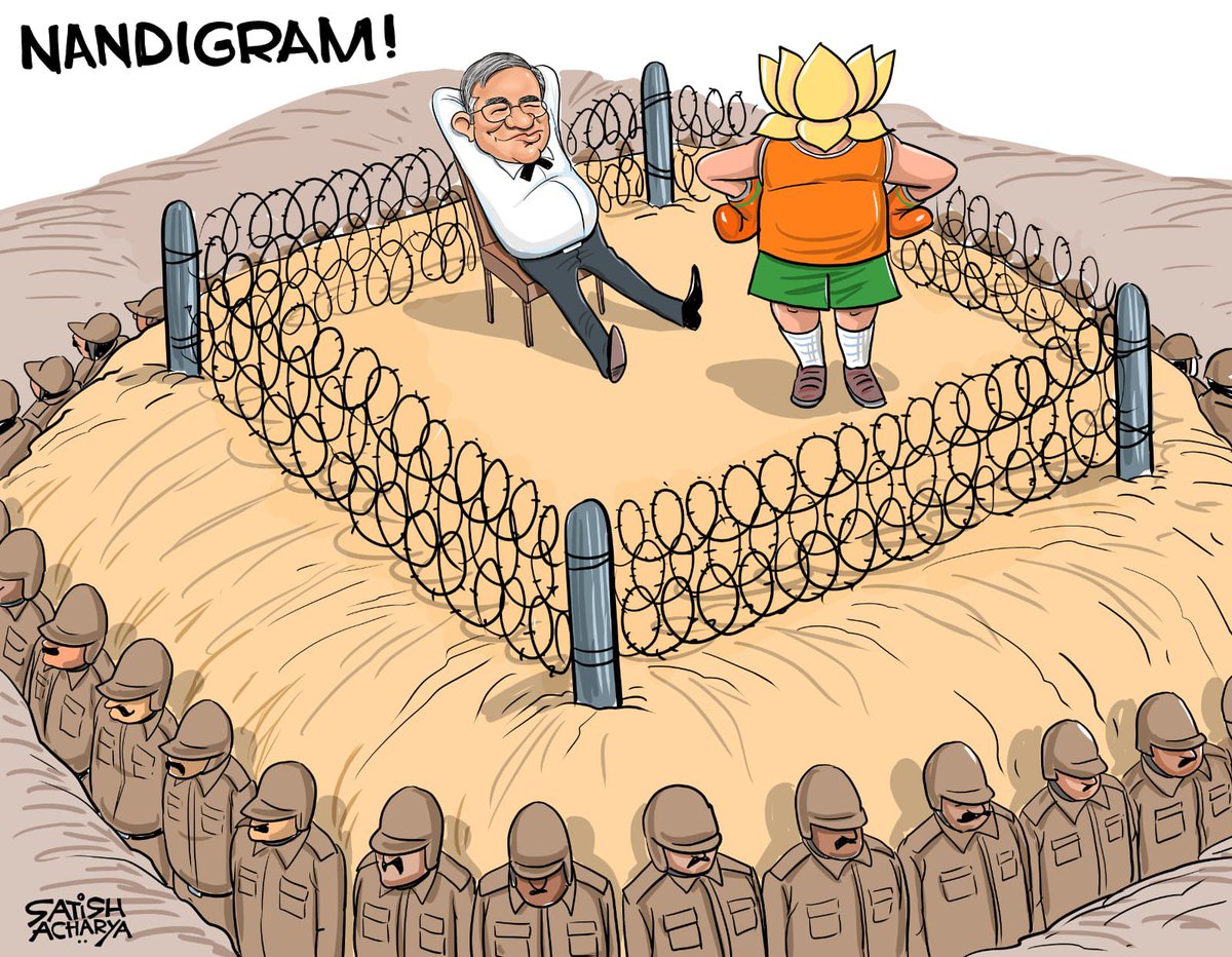 satishacharya's tweet photo. Nandigram election! #Nandigram https://t.co/R3SBhZFthM