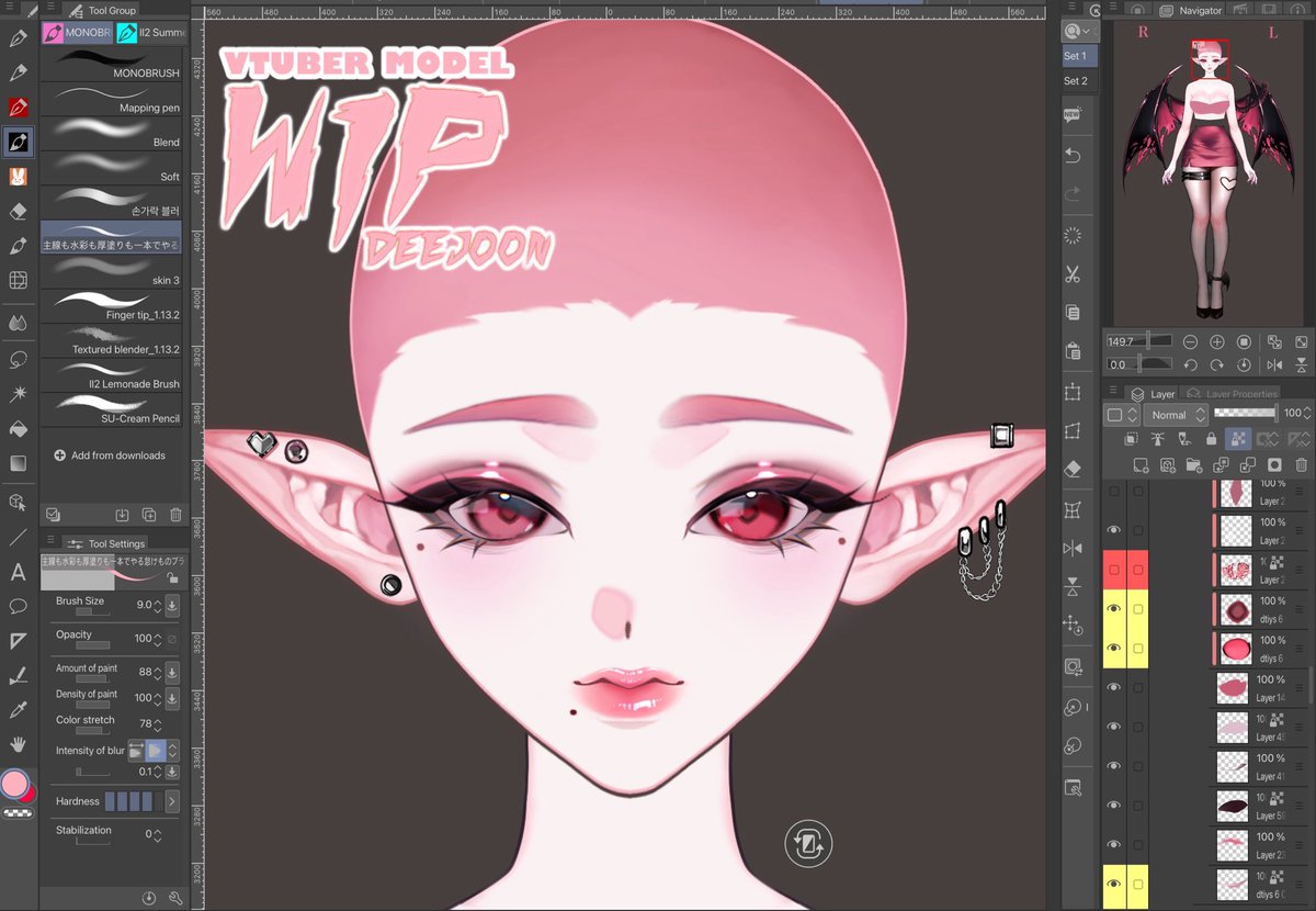 Deejoon105's tweet photo. Wip getting more in details ✨ #VTuber #VTuberComm
Likes and shares are appreciated (*´ω`*) https://t.co/icQcVKXB9k