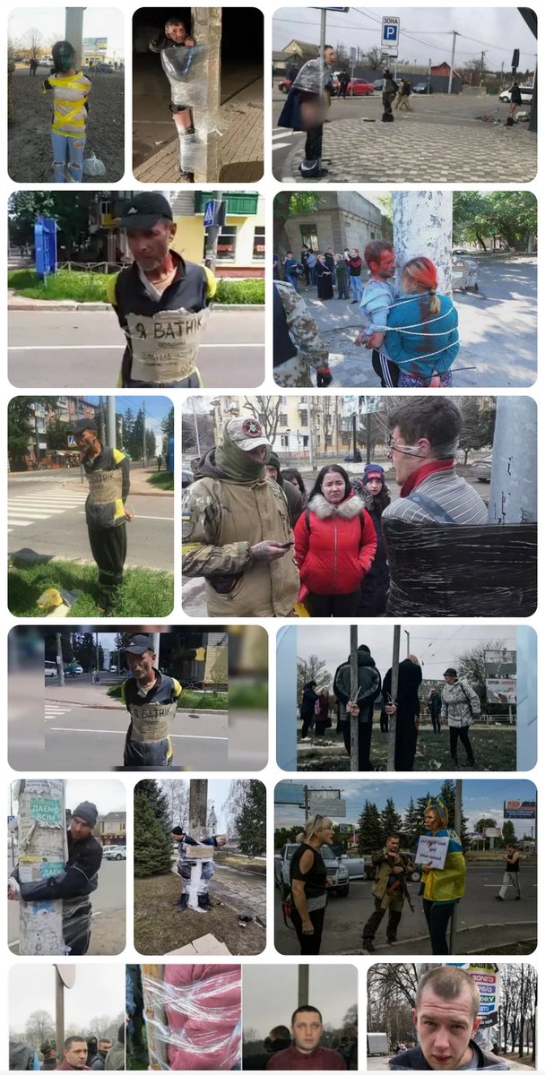 vsechetkoo's tweet photo. И снова Украина. Территория беззакония, варварства и унижения человеческого достоинства. Людей без суда и следствия привязывают к столбам и избивают не только за правонарушения, но и просто за русский язык или поддержку России. https://t.co/yUnTkNjEZC