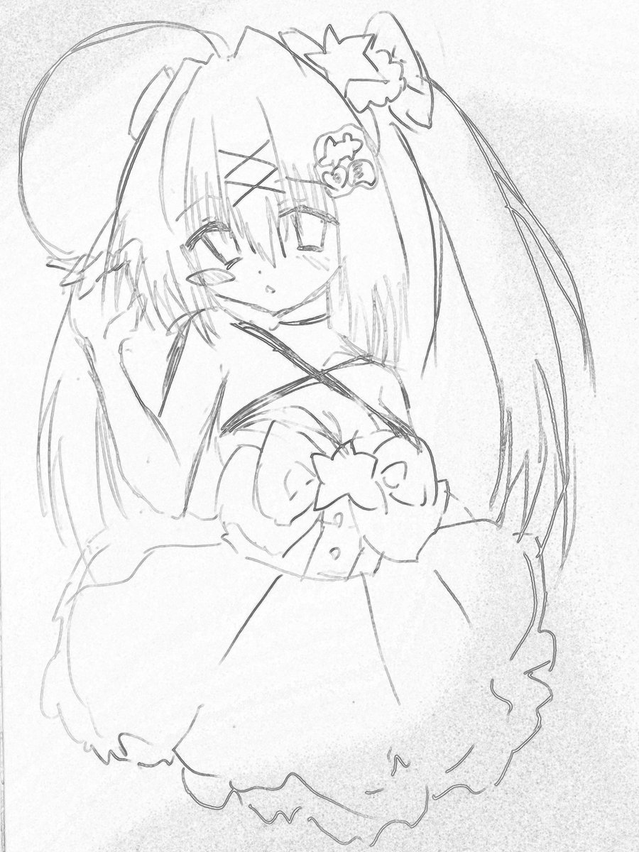 0_loliHz's tweet photo. アナログ萌え絵たのしい♩ https://t.co/AI8f9EzF3x