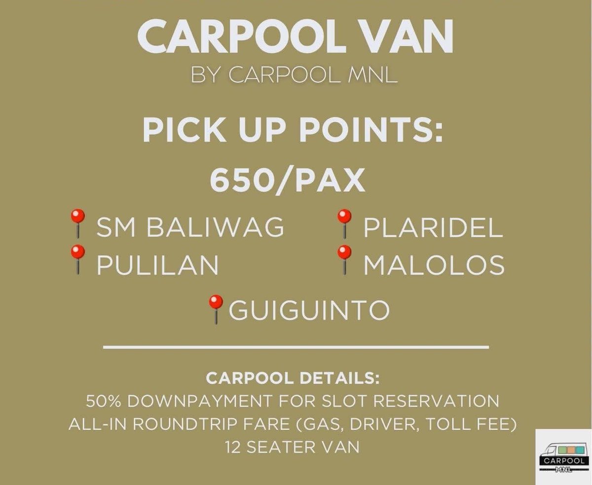 tseskadr_'s tweet photo. ‼️LOOKING FOR PASSENGERS‼️

BEN&amp;BEN: SARANGGOLA THE CONCERT CARPOOL VAN

October 02, 2026 - Smart Araneta Coliseum

🕙 12PM pick up time

RESERVE YOUR SLOTS NOW! ~ 💗

#BENANDBEN #SARANGGOLA #LIWANAG 
#CarpoolMNL https://t.co/5DfB354ISg