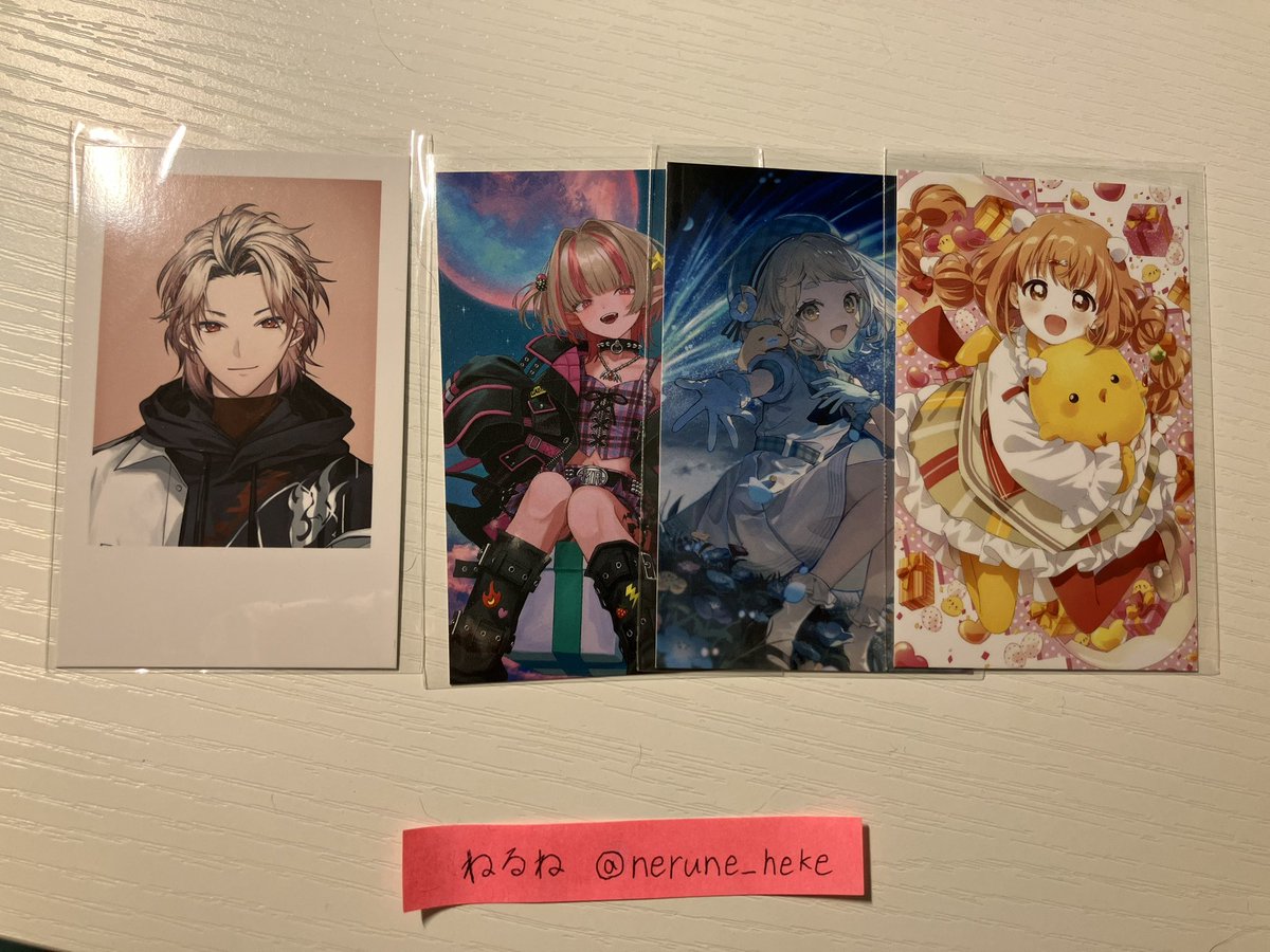 nerune_heke's tweet photo. @KANAN_0301 こんにちは。初めまして。
検索より失礼いたします。

当方画像の物を所持しております。
別募集の含め、⭕️の物と交換可能でしょうか？（画像お借りしました。）

また、メタルカード🛡につきまして、画像2枚目と交換可能な物ございますでしょうか？（ご不快でなければ2:1の交換も可能です。）
⇒ https://t.co/2boDZ8UkOe