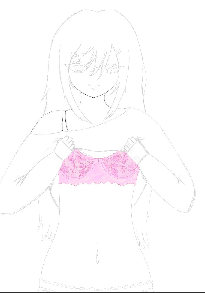 Kagenemuru's tweet photo. had a long day of figuring out how to do the bra 
ended up learning how to make my own brush and landed on this design 
i gotta fix the strap and the pendant but very amazing start https://t.co/8g3fkfCLcc