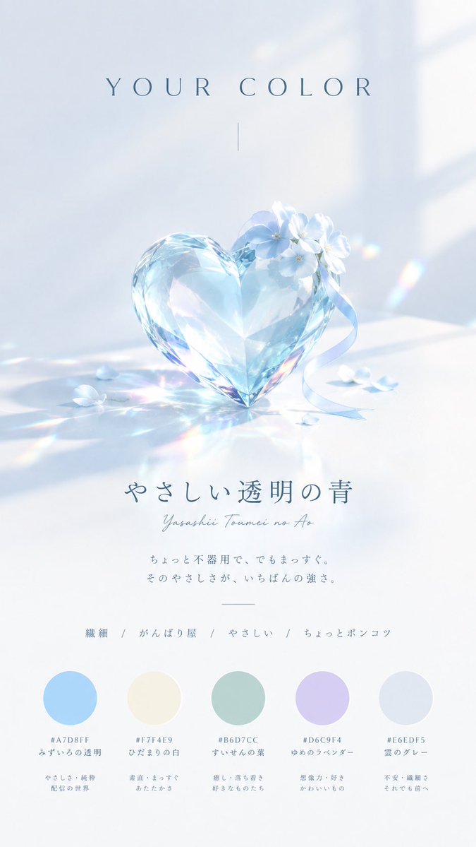 mo_na1221's tweet photo. 流行ってるのやってみました🤍ྀི

ちょっとポンコツって書かれて笑っちゃった笑笑

 #みんなのカラーストーン見せて https://t.co/JiJwqfHn5t