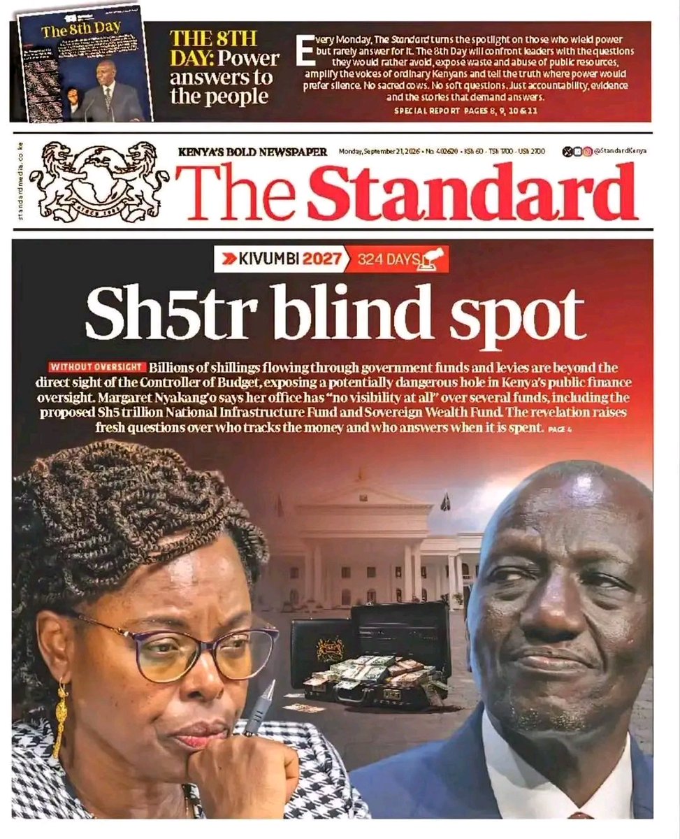 Dunmwathi's tweet photo. Kenya today (21st September) in the headlines https://t.co/zCI0p0T2Kh