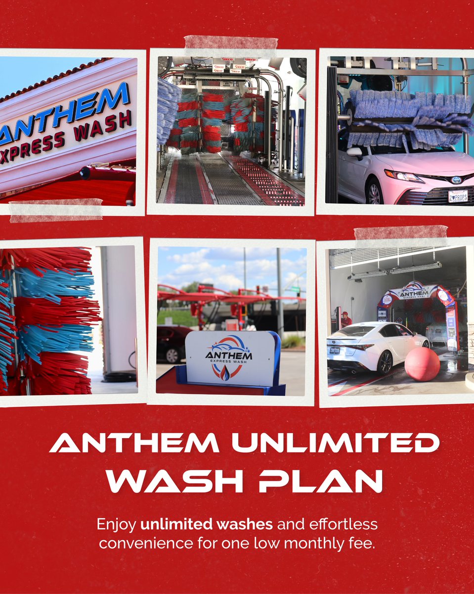 KbraKarads's tweet photo. One low monthly price, unlimited washes, and everything you need to keep your car looking fresh. With Anthem Unlimited, staying clean is simple and always within reach. https://t.co/Sa8r37el5m
