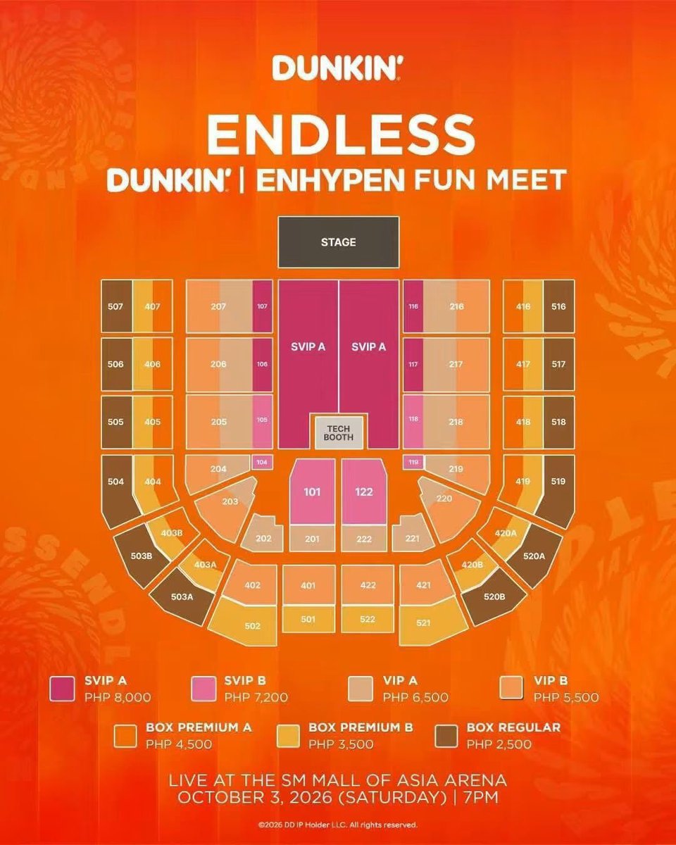 chokosh09's tweet photo. #Wts 
ENDLESS DUNKIN’ | ENHYPEN Fun Meet | Manila

SVIP LEFT row B 
2x SVIP B116
4x VIP A205 adjacent seats 
https://t.co/ZXXGyp4cbs

DM 📩
#DunkinPH_ENDLESS #ENDLESSFunMeet #ENHYPEN
#zonauang https://t.co/BEAMp92lKG