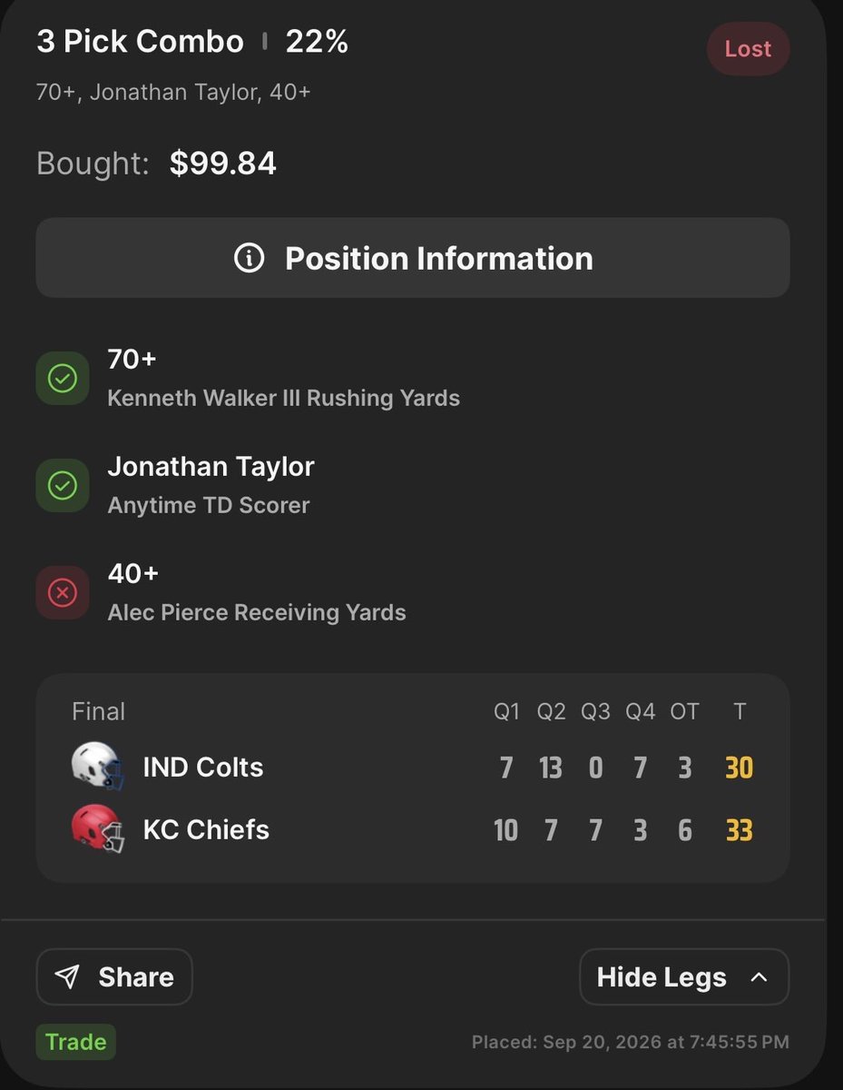 PropV8's tweet photo. @DKSports I just deleted the app lol I’m in Florida, apparently we get the “predictions market” sports book so we don’t get the benefit of the early exit but they’ll take our money 🤡 Just gonna go back to Hardrock Bet, what a joke. Loop hole scammer shit. https://t.co/TeYA1c8yWn