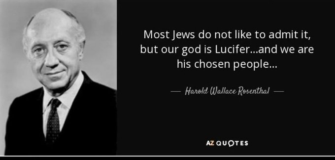 FSawchak's tweet photo. @tyleraloevera Once people understand that their god is Satan, everything falls into place about "god's chosen people." You've done a GREAT job of shining light on these parasites. The LAST thing they want is exposure. https://t.co/74biHqS4e8