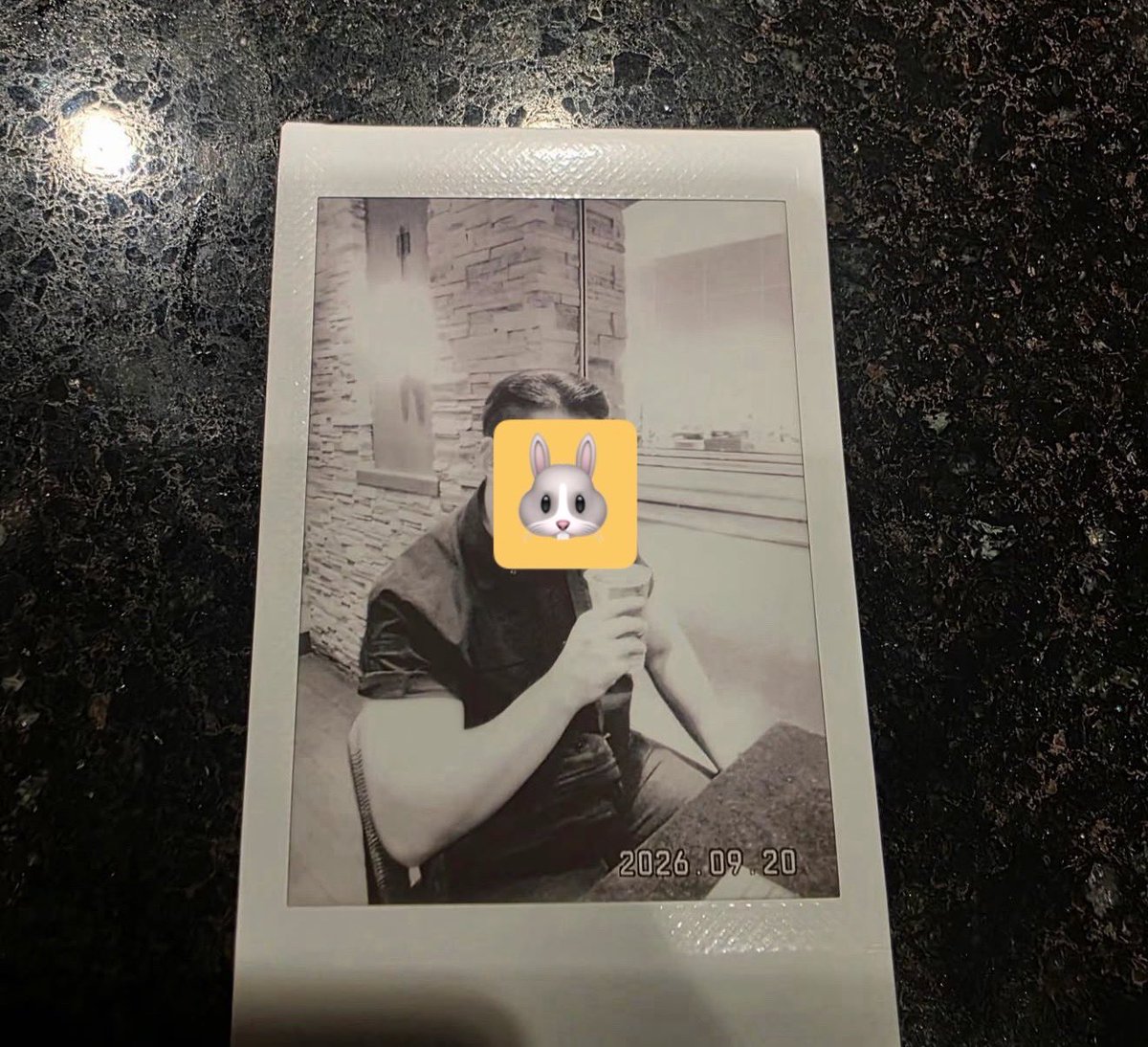IMGOLDENCARD's tweet photo. Jungkook is so cute. He even took a Polaroid for bodyguard hyung. Polaroid fairy https://t.co/tLmmeehT1M