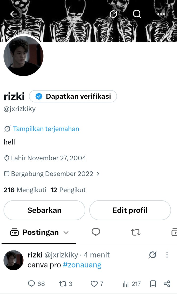 jxrizkiky's tweet photo. wts acc y22 dom gmail masuk htmt 38k #zonauang https://t.co/JEbZaXMbYb