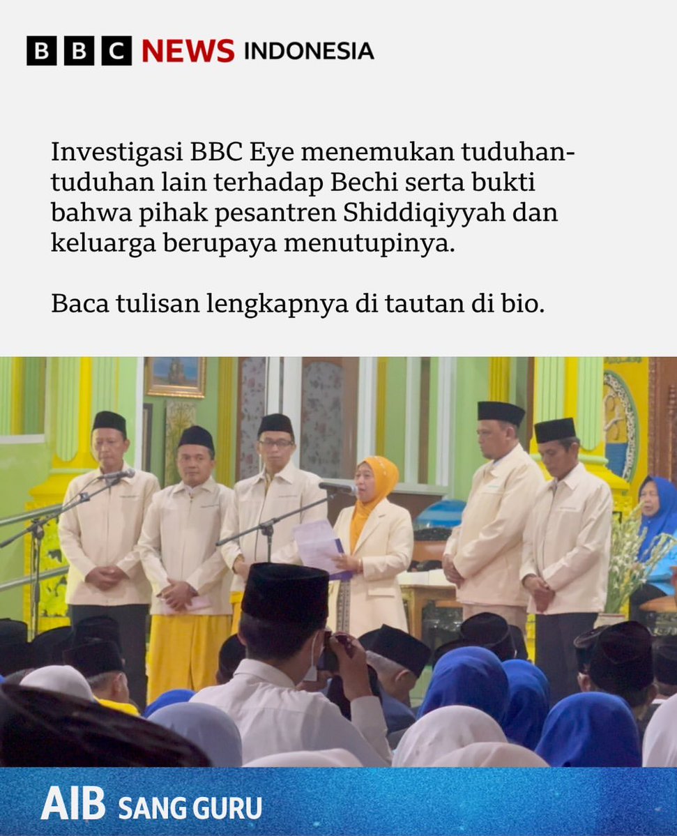 riekediahp's tweet photo. Penangkapan dan persidangannya pada 2022 lalu menggemparkan Indonesia. Setelah pengepungan polisi selama 15 jam yang melibatkan hampir 1.000 personel, Bechi ditangkap pada Juli 2022 di pesantren tersebut. Dia berstatus sebagai wakil rektor dan juga pengajar. https://t.co/8EutCED1wJ