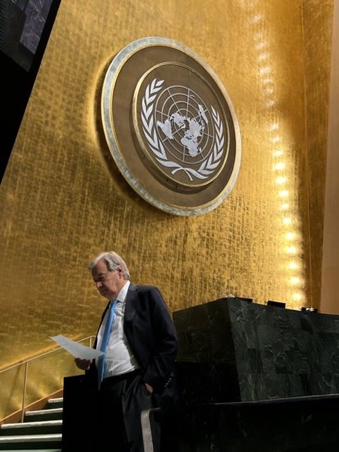 KurminX's tweet photo. New York. Guterres gives his final UNGA speech and asks the world to choose hope over despair.
The wars are still running. The institution is unchanged.
That is the farewell.
#UN #Guterres #UNGA https://t.co/6g5Iq7zlw7