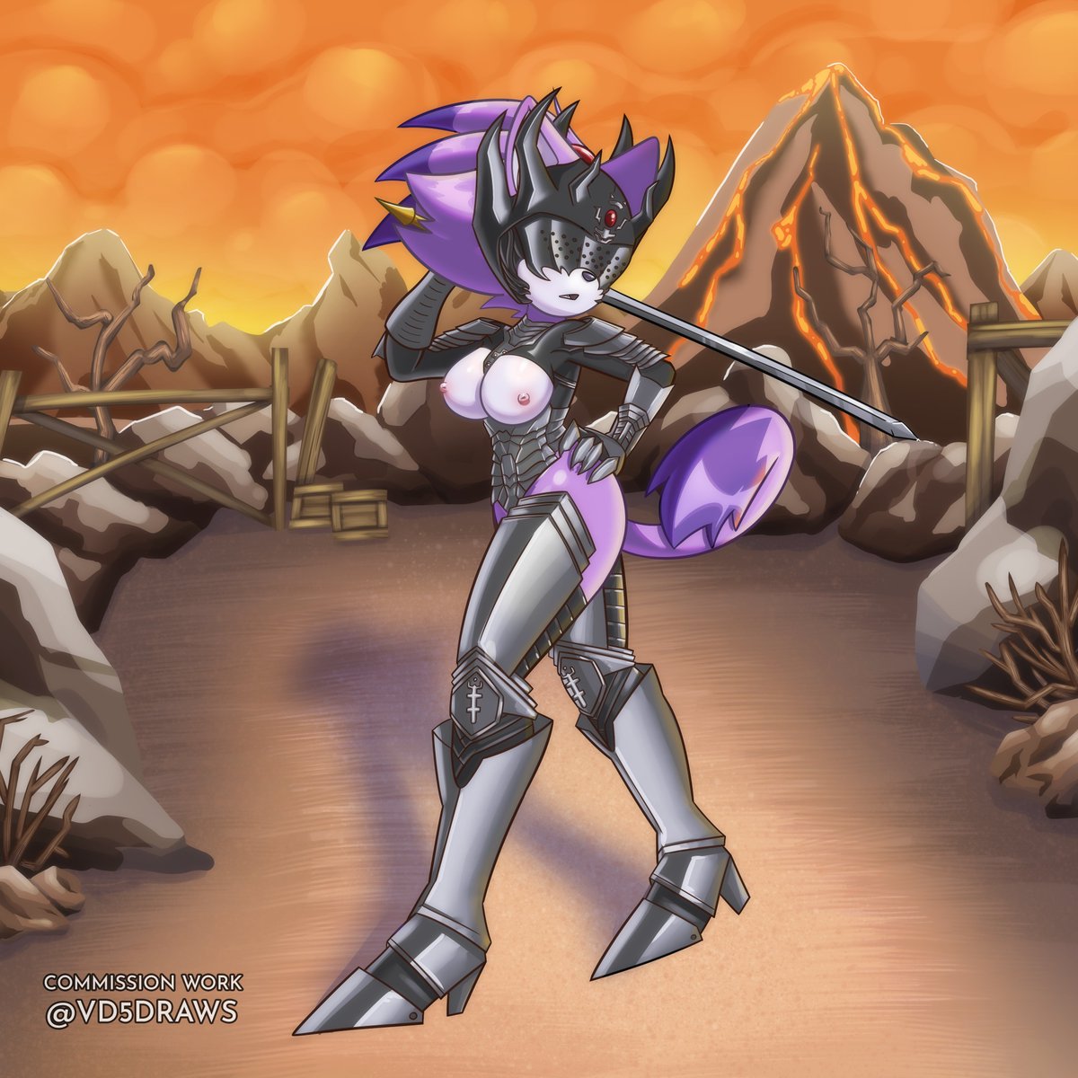 VirtuaDesire's tweet photo. Full Render comm with a partially nude alt for a comm done on main for @mayker107 

Blaze looking hot as ever!

#blazethecat https://t.co/AUUejhOCdH