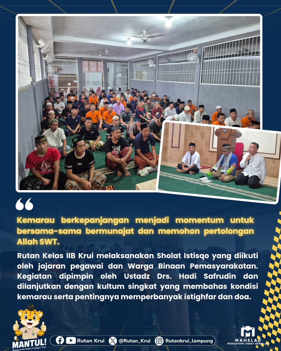 RutanKrui's tweet photo. Kemarau berkepanjangan menjadi momentum untuk bersama-sama bermunajat dan memohon pertolongan Allah SWT. https://t.co/FqS8ECPEq9