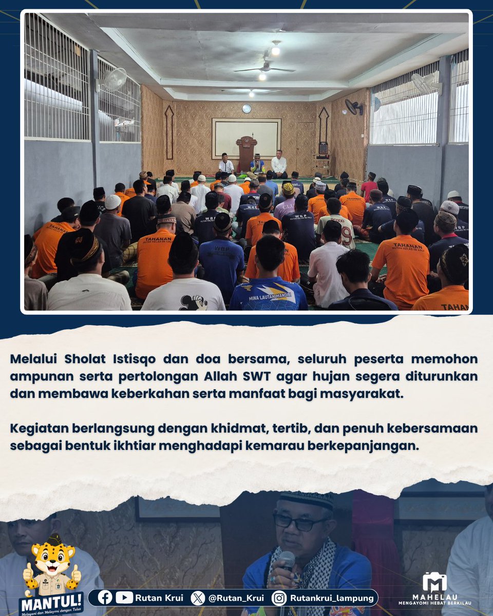 RutanKrui's tweet photo. Kemarau berkepanjangan menjadi momentum untuk bersama-sama bermunajat dan memohon pertolongan Allah SWT. https://t.co/FqS8ECPEq9