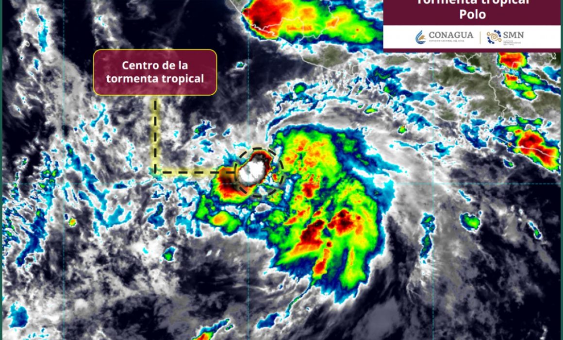 QuadratinMexico's tweet photo. Evoluciona la depresión 17-E a la tormenta tropical Polo https://t.co/SOynEblC2e https://t.co/VivH6ES4hv