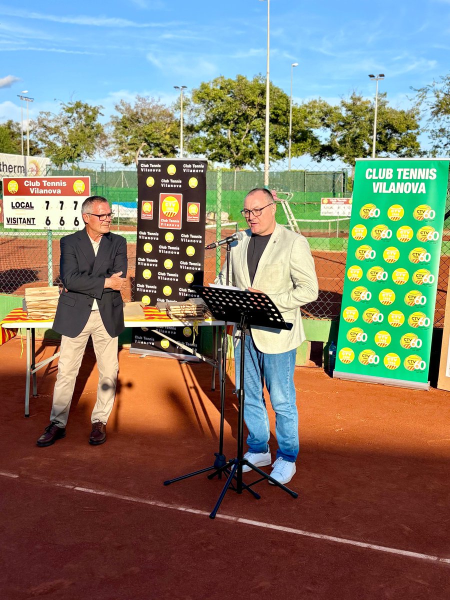 juanluisruizvng's tweet photo. 🎾 El Club Tenis Vilanova ha celebrat aquest cap de setmana el seu 60è aniversari. Sis dècades promovent l'esport i l'arrelament a la ciutat.
Per molts anys més! 👏🏼
#VilanovailaGeltrú #VNG https://t.co/Qd2wlFUi18