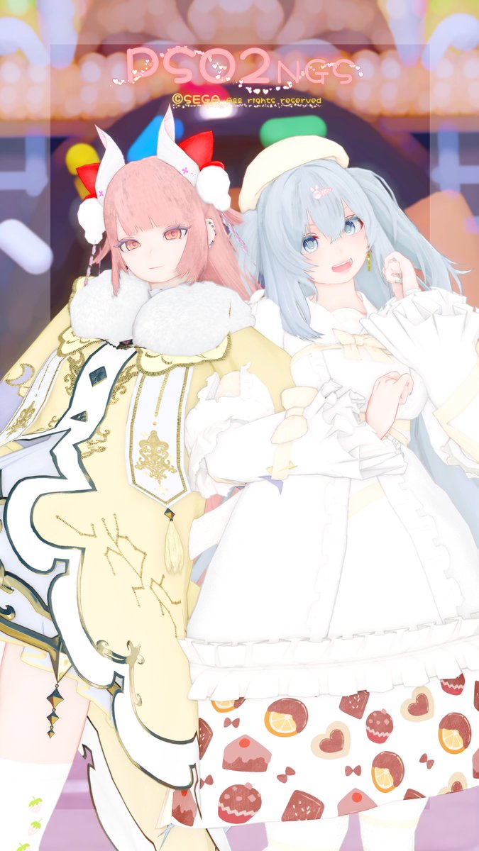 hathizon's tweet photo. #PSO2NGS_SS
スイーツ集会行った時の！
エアレさん(@eare_PSO2)！いつもありがとおおお https://t.co/2CRfziAWoh