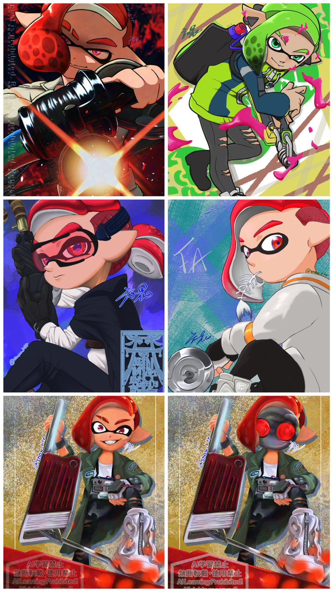 snow_rtr's tweet photo. #スプラトゥーン絵描きさんと繋がりたい
自宅の子(1枚目)とFFFA(2枚目)とよその子(3枚目)を描いて愛でるアカウント

でかいのが好きなのでそればっかり描いてます

3L〇、今は1枚目の真ん中2人のBLが熱い
片思い2日、無言フォローしていきます💪💪 https://t.co/Jed3WqjslR